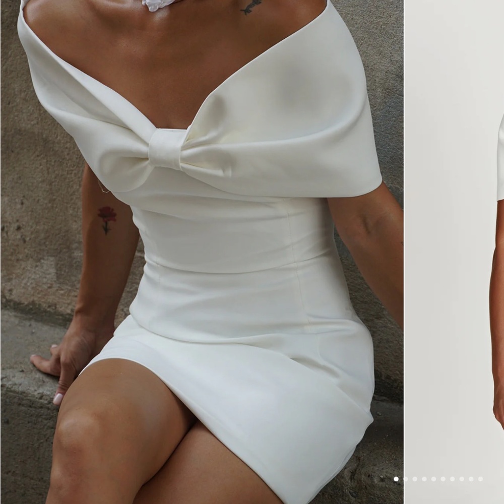 Meshki Gwyneth bow dress